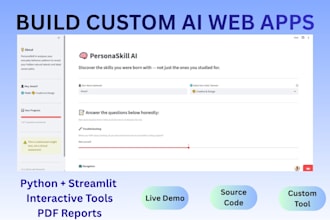 develop custom ai tools and dashboards with streamlit