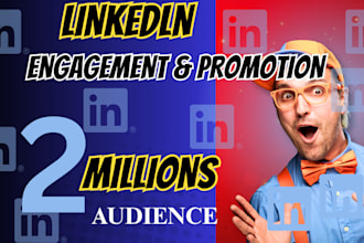 be your linkedin marketing manager post promotion  article shoutout engagement