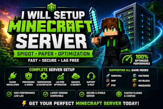 setup minecraft server spigot paper with plugins