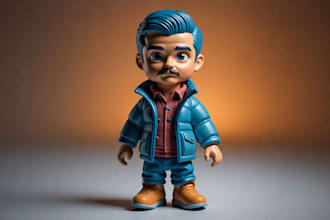 design custom 3d toy models, 3d characters and collectible figures for printing