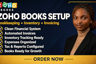 setup zoho books, zoho one, inventory zoho bookkeeping and migration