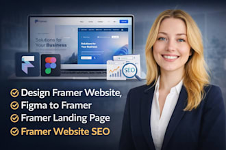 design framer website, figma to framer, framer landing page framer website SEO
