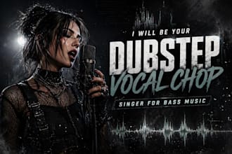 be your dubstep vocal chop singer for bass music