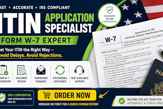 prepare and file your itin application form w7