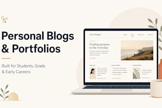 create a personal blog or portfolio site for you