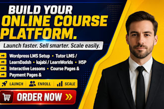 build wordpress lms website talent lms tutor kajabi learnworld learndash h5p lms