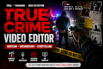 edit true crime story video documentary bodycam police footage youtube video