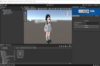 make a unique vrchat avatar with face tracking, toggles and animation