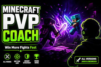 coach you in minecraft pvp all modes and versions