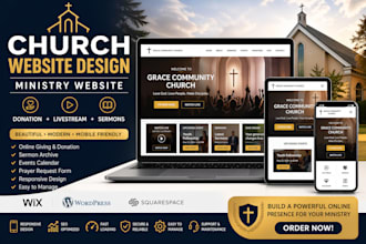 build or redesign a professional church website ministry website
