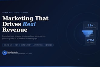 create a marketing strategy to drive leads, pipeline, and revenue