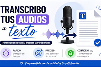 transcribiré tus audios a texto de forma clara y precisa