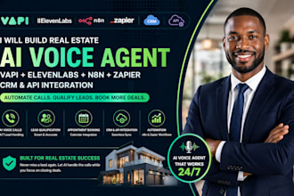 build real estate vapi elevenlabs ai voice agent n8n zapier crm api integration