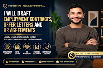 draft employment contracts offer letters and HR agreements