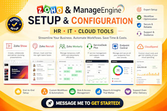 do zoho show, recruit, workerly, servicedesk plus, endpoint central, cloudspend