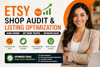 audit etsy shop listing optimization to rank seo for etsy sales
