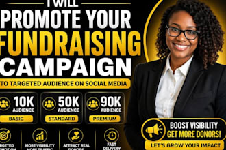 promote your gofundme or crowdfunding campaign to attract real donors fast