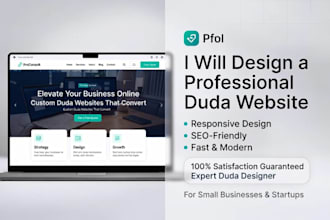 design a website using the duda website builder