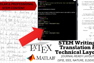 translate and typeset stem papers using latex