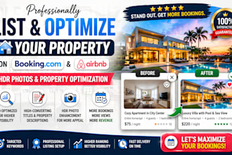 do property listing on bookingcom airbnb hdr guesty vrbo property optimization