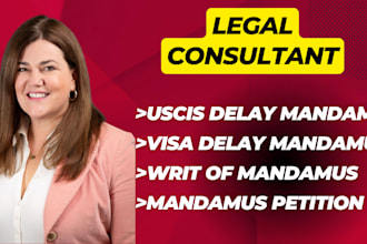 draft a mandamus lawsuit for uscis delay cases professionally
