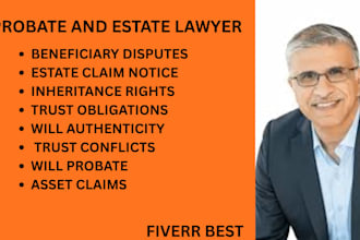 handle probate matters, trust disputes, will validation and inheritance disputes