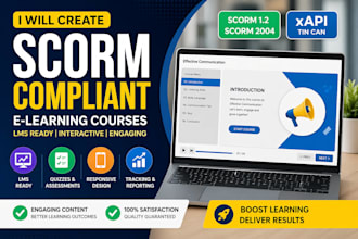 create scorm compliant elearning courses lms modules and interactive training co