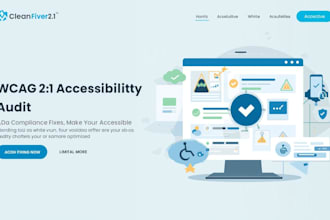 wcag 21 accessibility audit and website fixes for full ada compliance