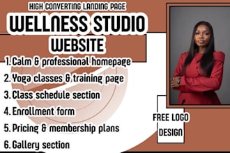 yoga academy website yoga studio website yoga instructor website wellness studio