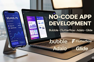 build your custom no code app mvp using bubble adalo flutterflow glide