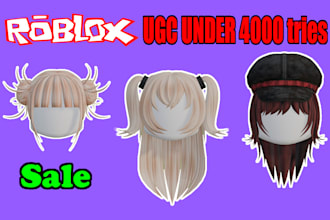 create a highquality custom roblox ugc hair, optimized under 4,000 tri