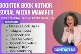 booktok author social media manager personal virtual assistant content creation