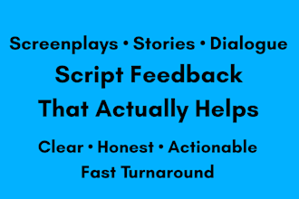give clear script feedback to improve your story fast
