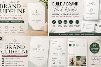 minimalist brand guideline for wellness and therapy brands
