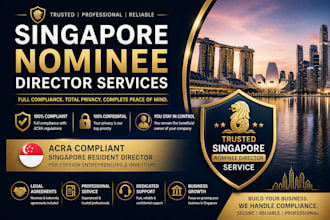 provide trusted singapore nominee director service for full compliance