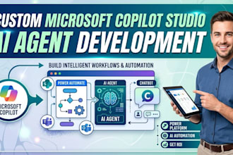 build custom microsoft copilot studio ai agents, power automate