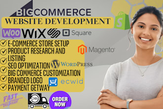 design bigcommerce online store woocommerce ecommerce website online shop