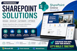 design sharepoint site intranet workflow and microsoft 365 solutions