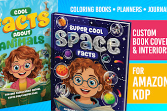 do kdp low content book cover and interior design for kdp