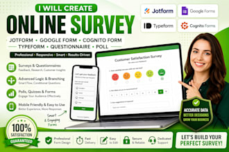 create online survey jotform cognito google form typeform questionnaire poll