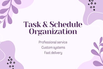 be your virtual assistant for agenda and task organization