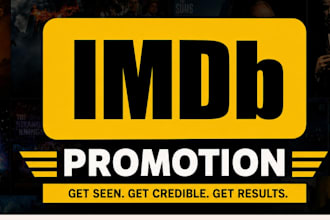 imdb promotion imdb profile optimization imdb movie promotion imdbpro visibility