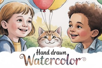 illustrate your children storybook with whimsical art