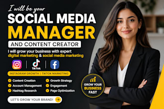 be your social media manager and content creator
