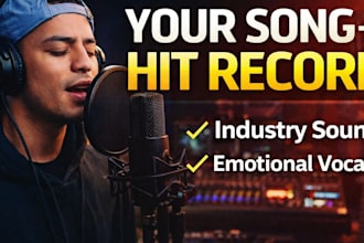 record melodic rap or rnb vocals, hooks and full song for your beat