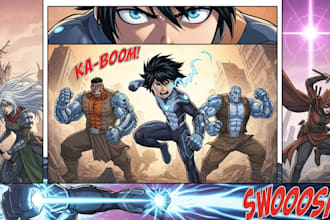 do comic manga artist comic book illustration, manhwa art style