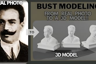 3d sculpt a realistic bust or full character