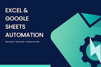 write complex excel vba macros, google sheets scripts, and advanced formulas