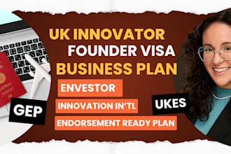 write your endorsed UK innovator founder visa and immigration business plan