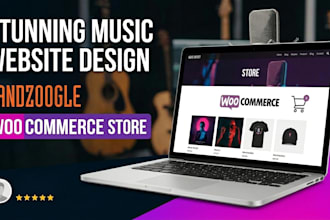 design a stunning bandzoogle website store music website epk woocommerce website